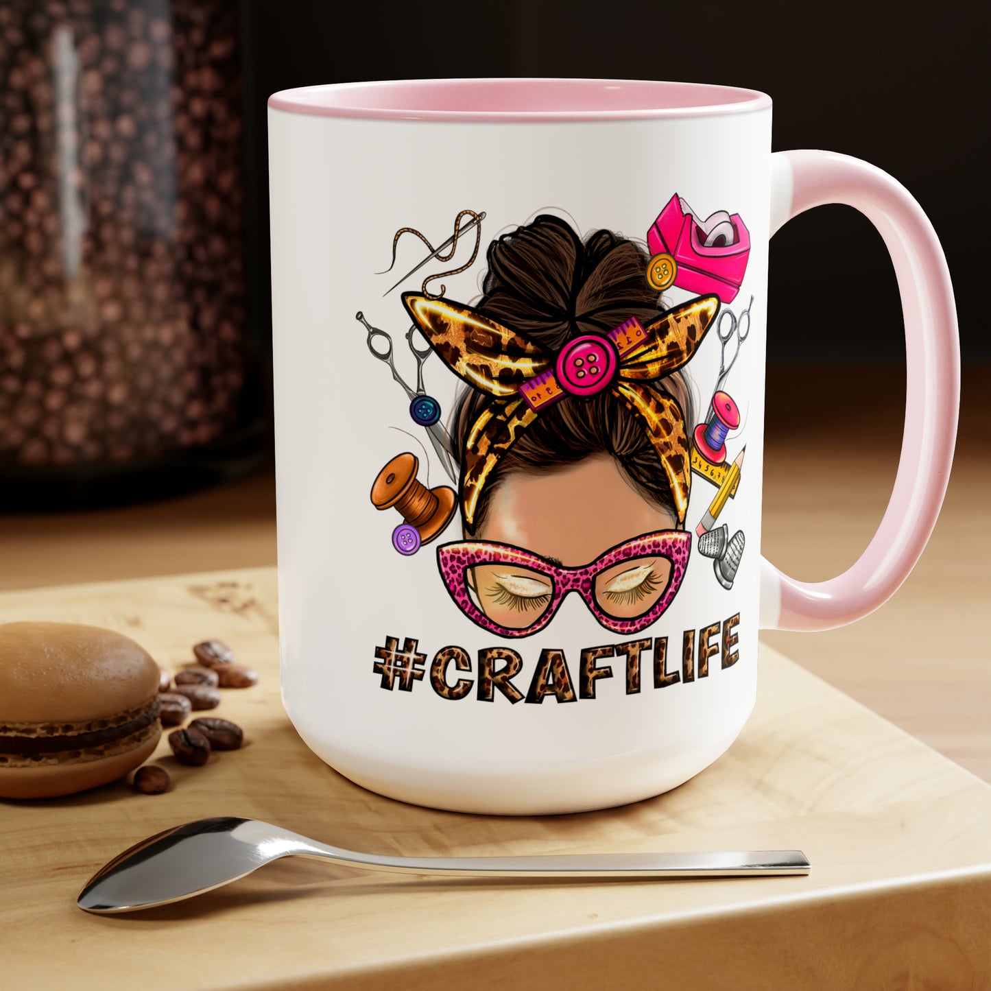 Craft Life Coffee Mug - The perfect bright and colorful gift for the craft loving crafter