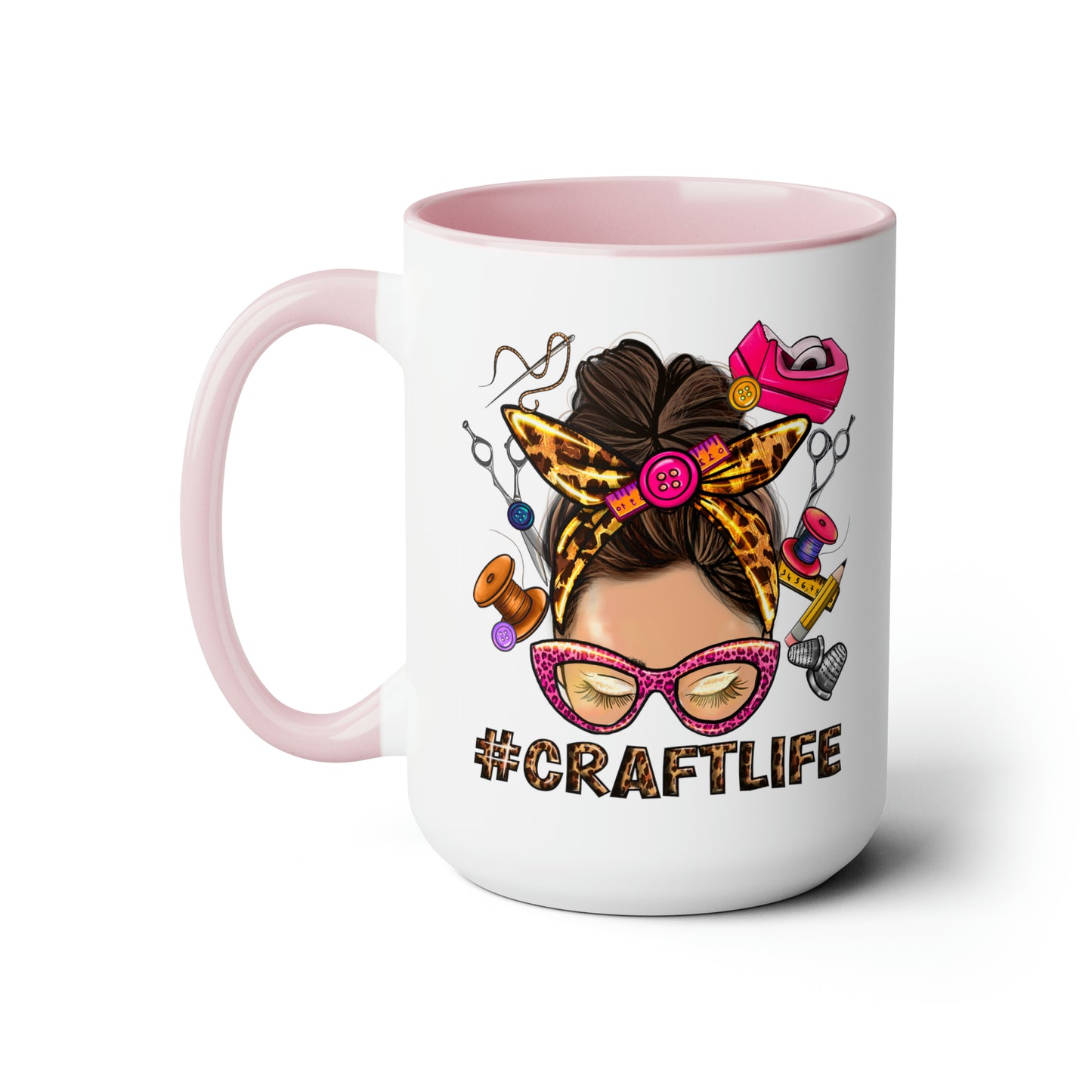 Craft Life Coffee Mug - The perfect bright and colorful gift for the craft loving crafter