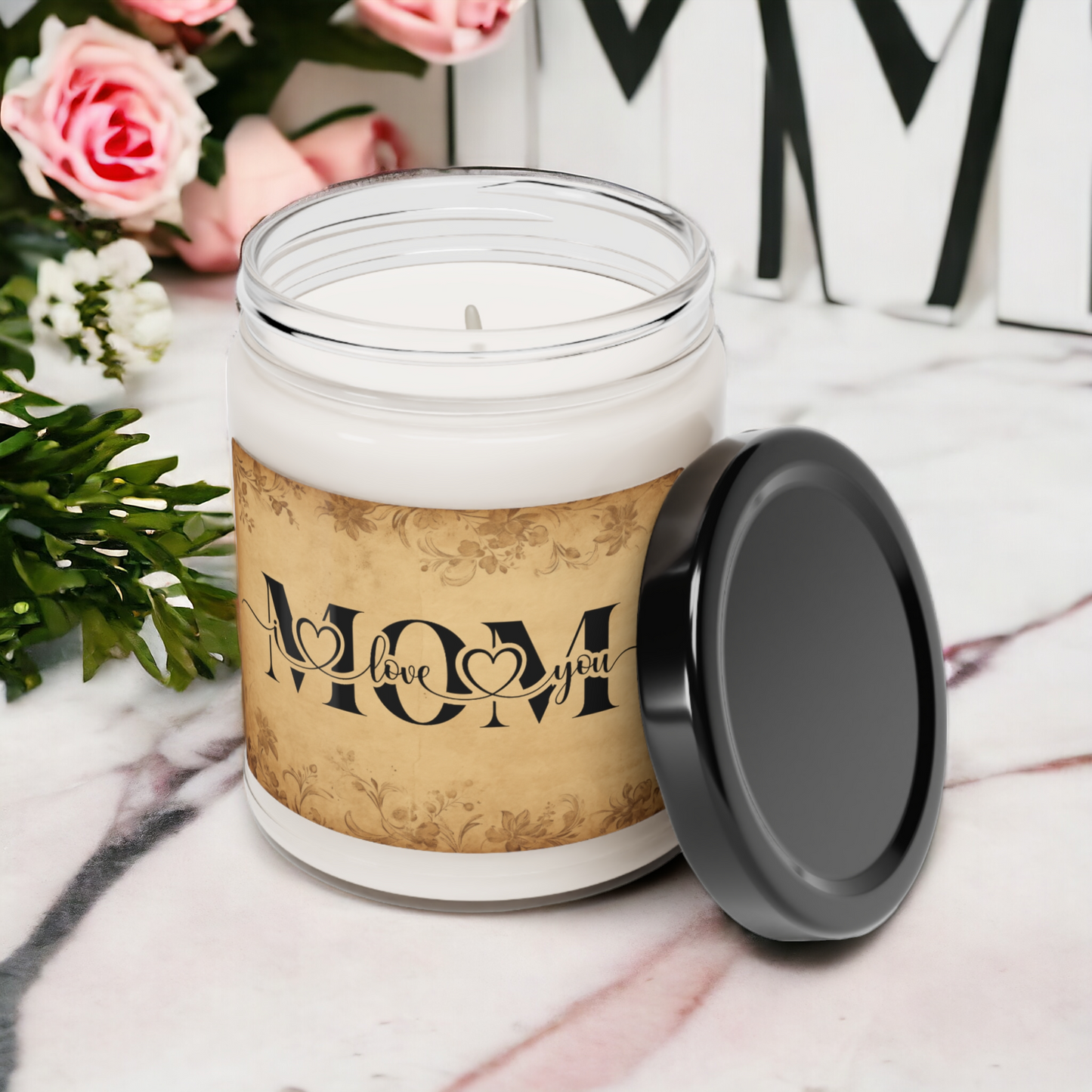 I Love You Mom Scented Soy Candle - The perfect gift for Mom this Mother's Day with five scents available