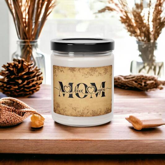 I Love You Mom Scented Soy Candle - The perfect gift for Mom this Mother's Day with five scents available