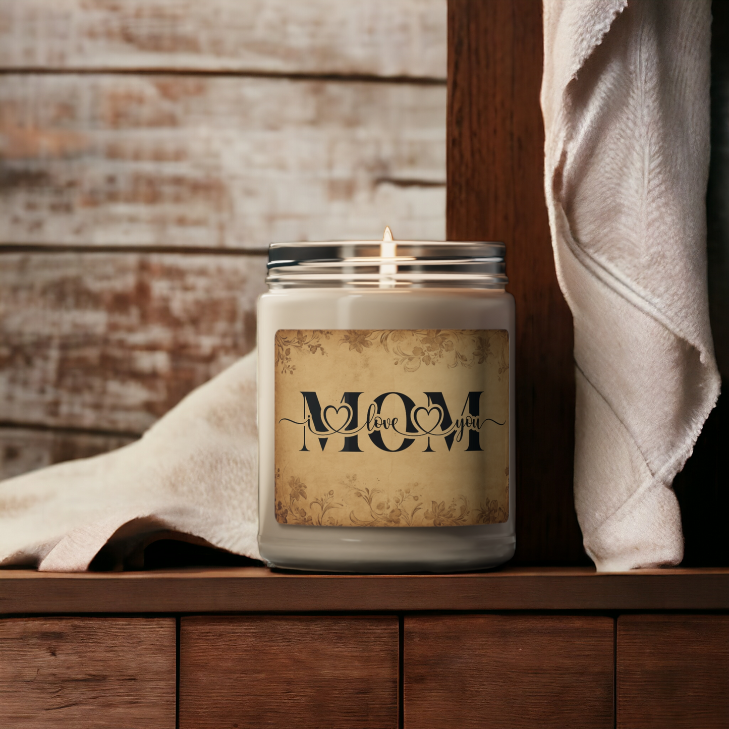 I Love You Mom Scented Soy Candle - The perfect gift for Mom this Mother's Day with five scents available