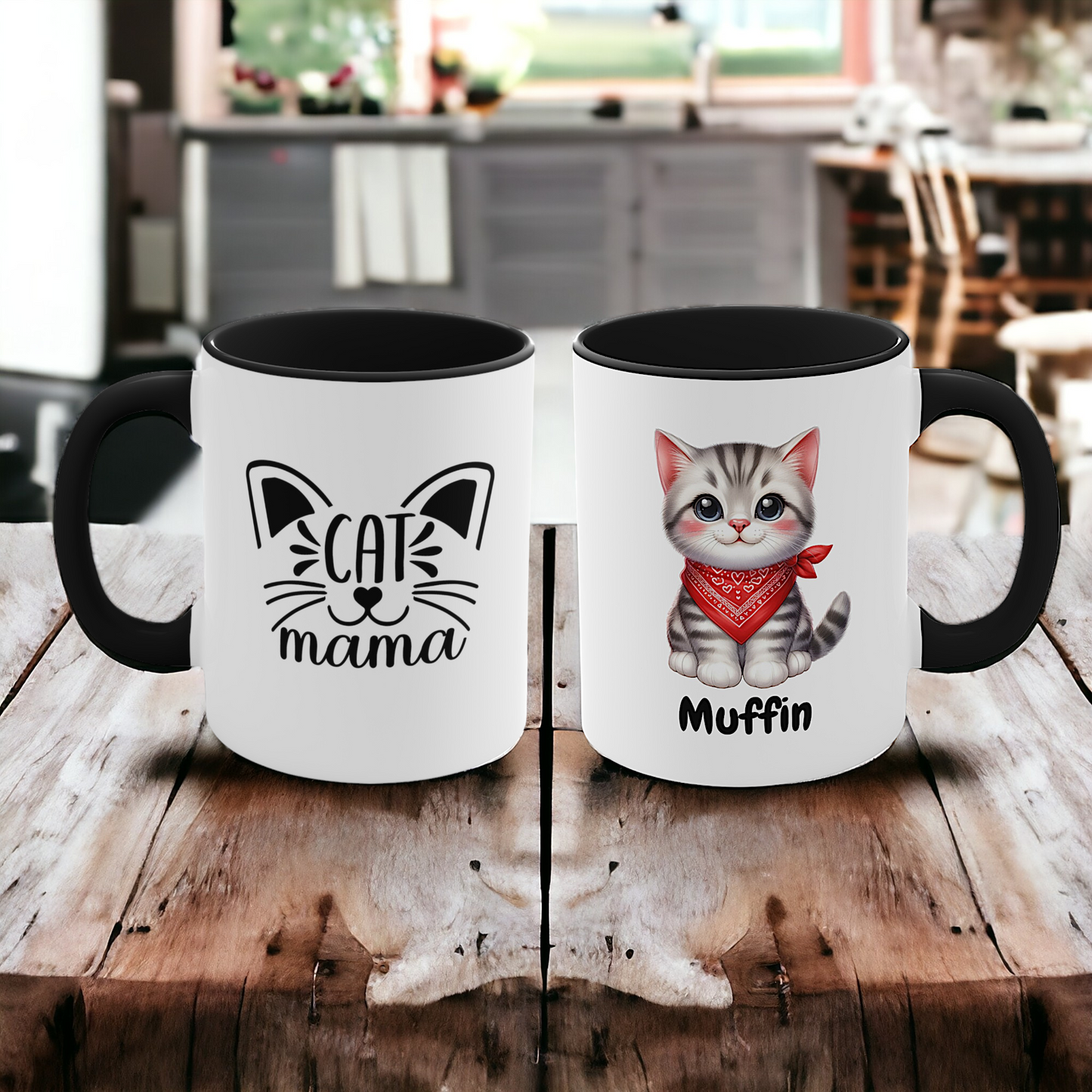 Personalized Cat Mug, Cat Mama - The perfect gift for the cat loving Mom with 23 cat breeds to choose from!