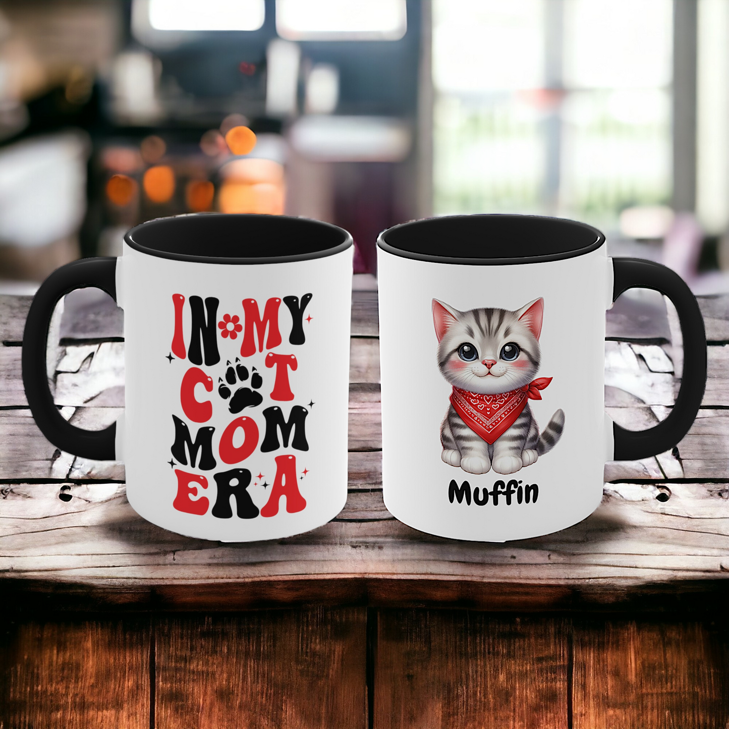 Personalized Cat Mug, In My Cat Mom Era - The perfect gift for the Cat loving Mom with 23 Cat breeds to choose from!