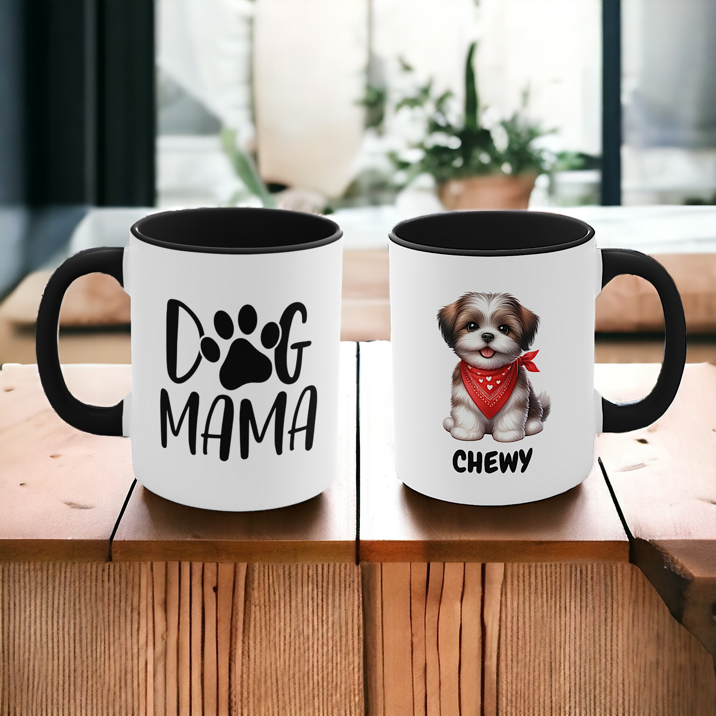 Dog Mama Personalized Ceramic Coffee Mug - The perfect gift for the Dog loving Mom with 30 Dog breeds to choose from!