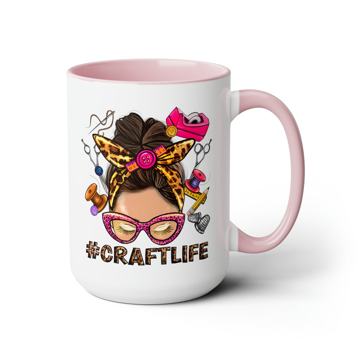 Craft Life Coffee Mug - The perfect bright and colorful gift for the craft loving crafter