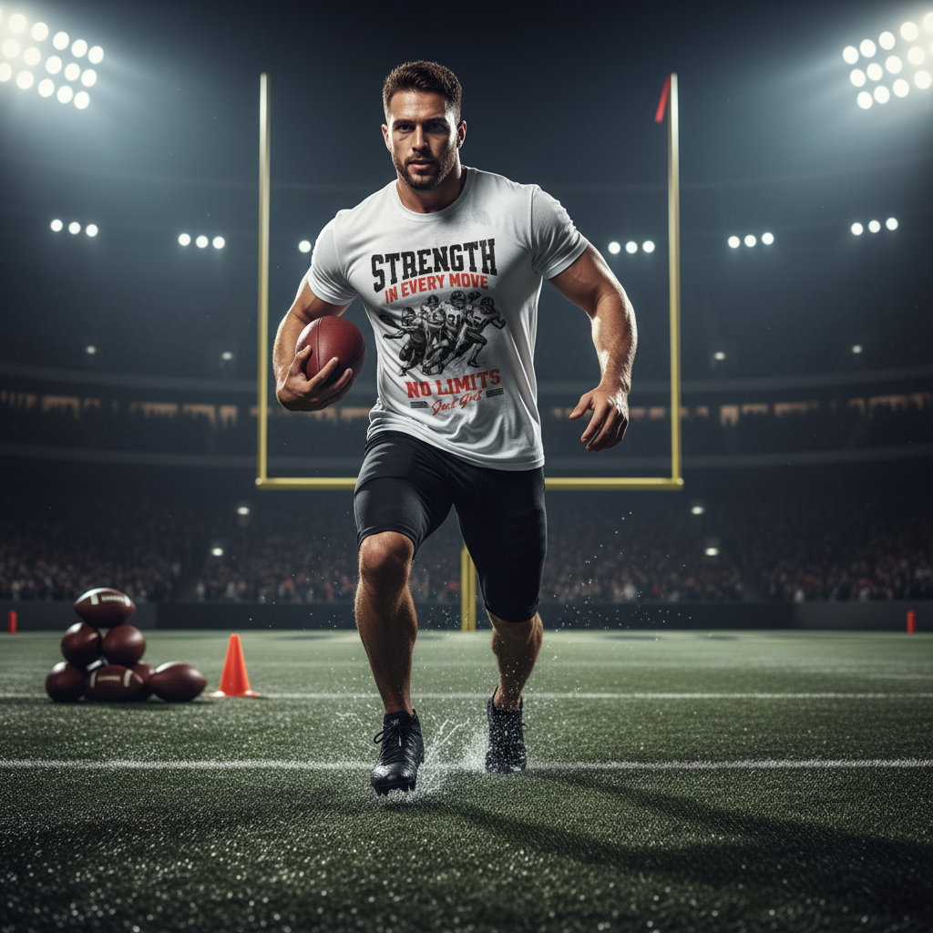 Football No Limits T-Shirt Lifestyle Image