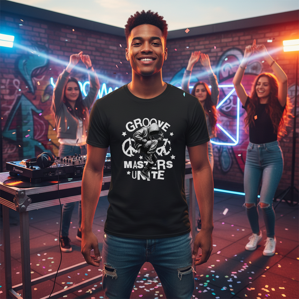 Groove Masters Unite T-Shirt Lifestyle Image