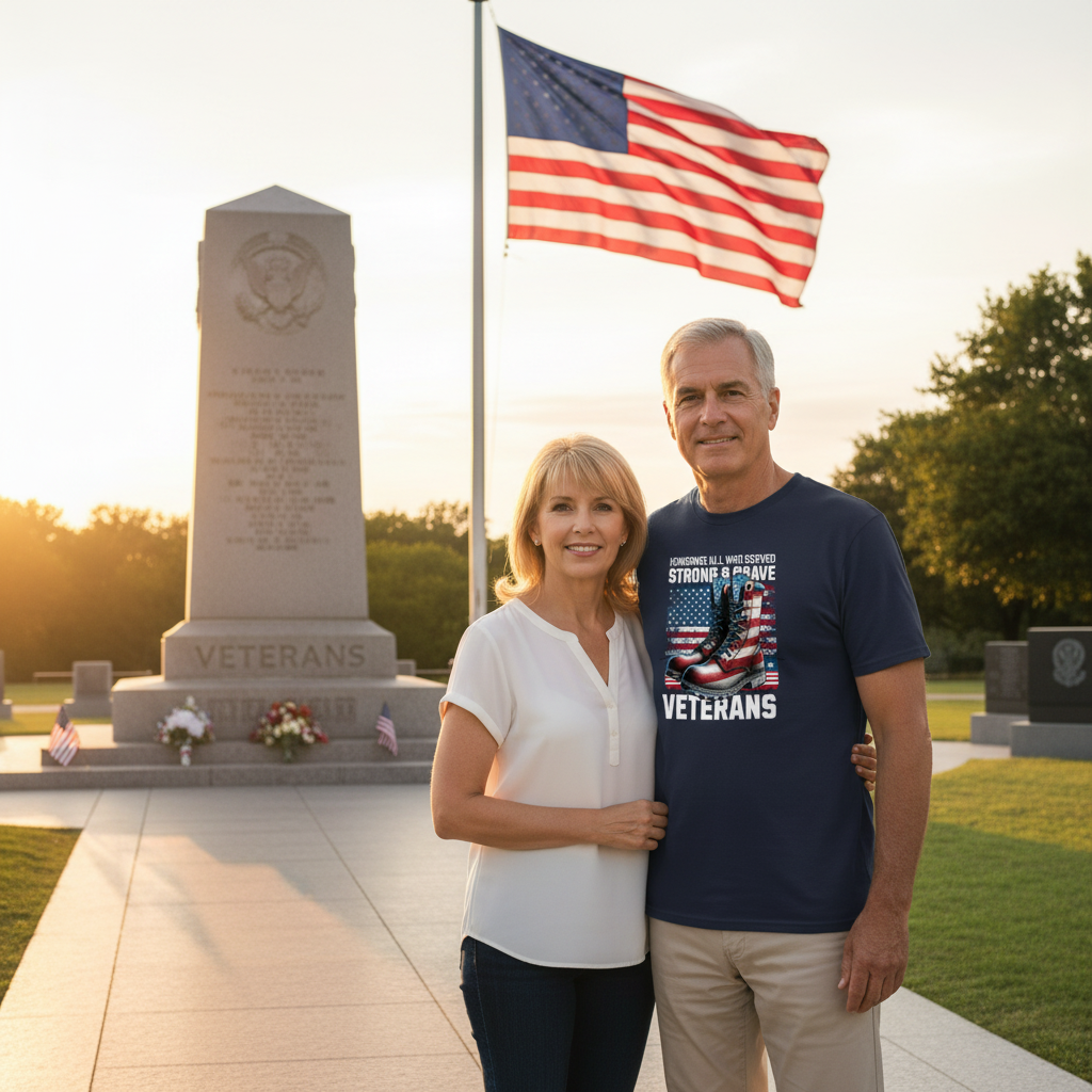 Honoring All Who Served T-Shirt Lifestyle Image
