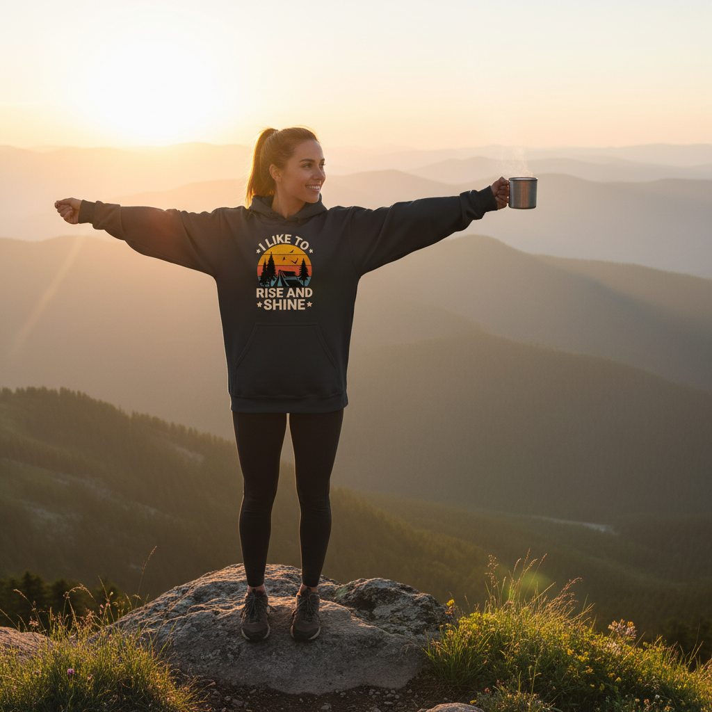 Rise and Shine Hoodie Lifestyle Image