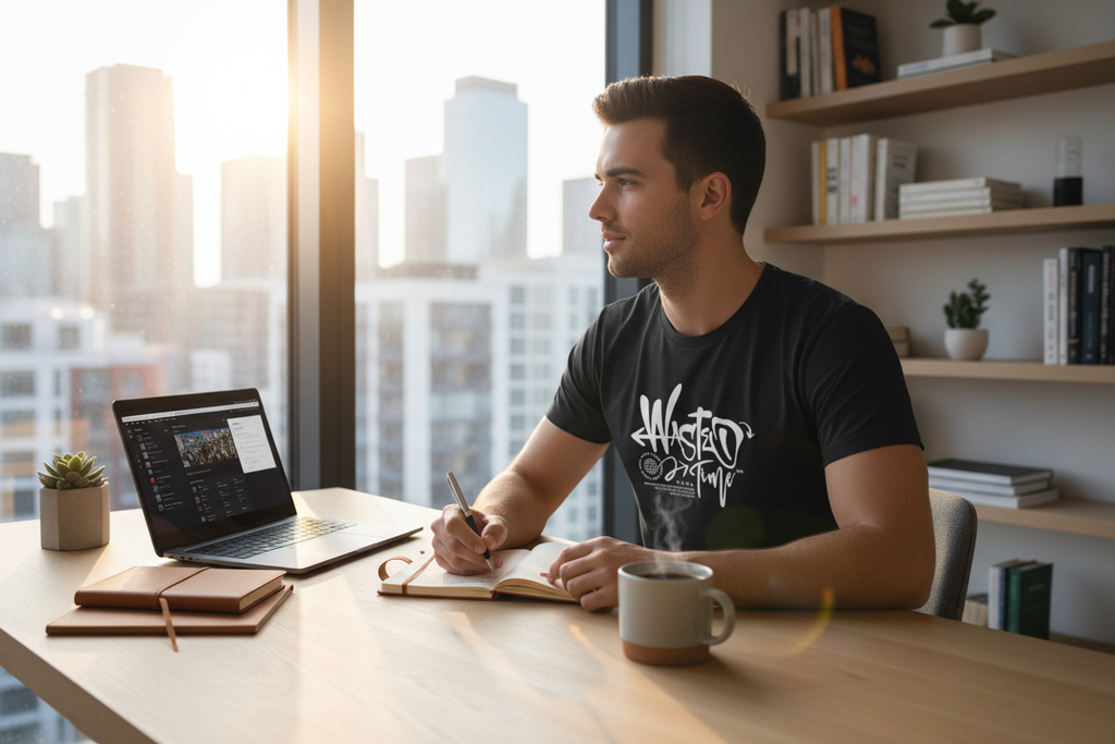 Wasted Time T-Shirt Lifestyle Image
